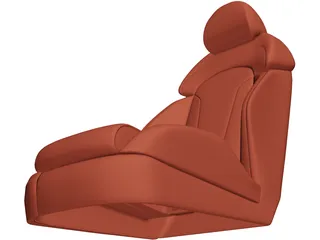 Car Seat Leather 3D Model