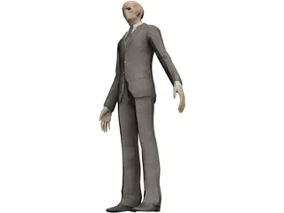 Slenderman Creature 3D Model