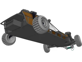 Postapocalyptic Buggy 3D Model