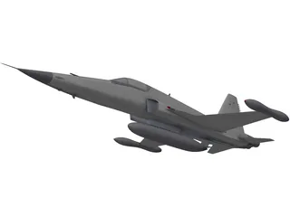 Northrop F-5E Tiger 2 3D Model