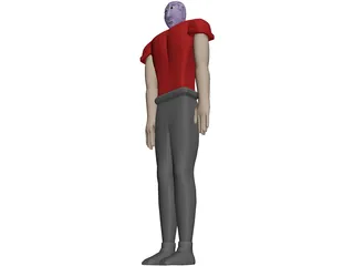 Cartoon Man 3D Model