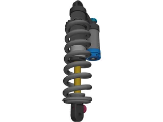 Fox Racing Shox DHX 5.0 Air Shock 3D Model