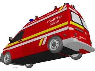Volkswagen Transporter T5 Ambulance (2013) 3D Model