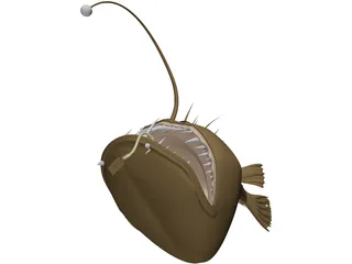 Angler Fish Angus 3D Model