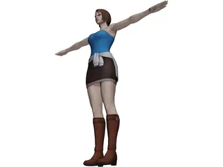 Jill Resident Evil 3 3D Model