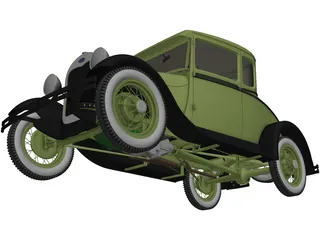 Ford Model A (1939) 3D Model