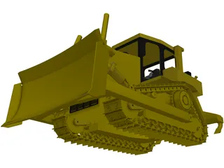 Caterpillar D6R Bulldozer 3D Model