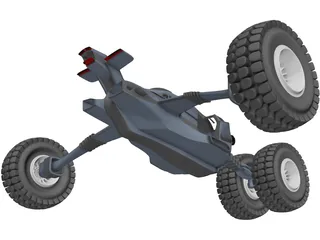 Future Buggy Vehicle 3D Model