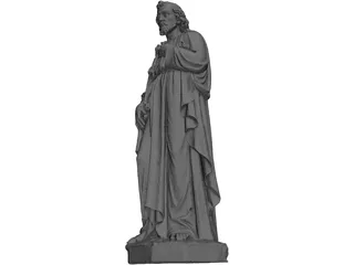 St. Joseph Statue 3D Model