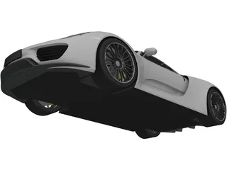 Porsche 918 Spyder (2015) 3D Model