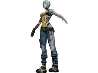 Maya from Borderlands 2 3D Model