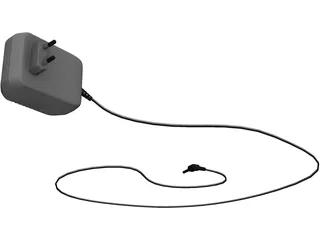 AC/DC Adapter Socket 3D Model