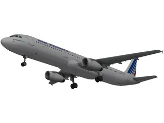 Airbus A320 Air France 3D Model
