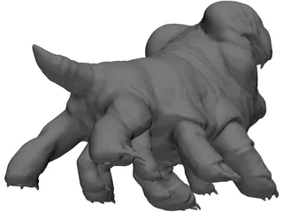 Woola Monster Creature 3D Model