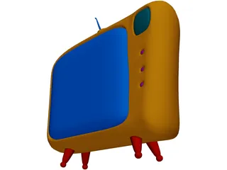 Cartoon TV 3D Model