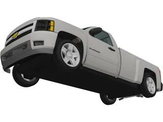 Chevrolet Silverado 2500HD Regular Cab LTZ (2009) 3D Model