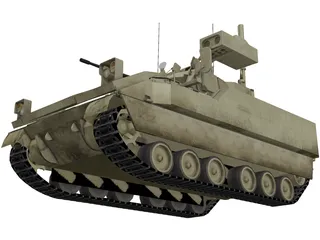 M2A3 Bradley with ERA 3D Model