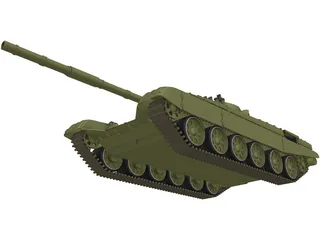 T-72 Tank 3D Model