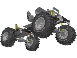 Tamiya Mountain Rider RC Truck 3D Model