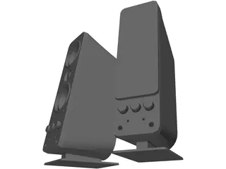 Creative Gigaworks T40 Speakers 3D Model