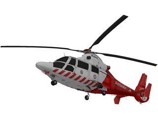 Eurocopter AS-365 Air Ambulance 3D Model