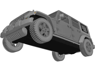 Jeep Wrangler Unlimited 3D Model