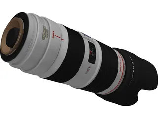 Canon EF 70-200mm f/2.8 L IS USM Lens 3D Model