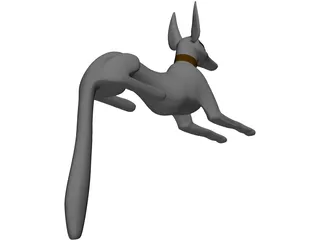 Anubis Statue 3D Model