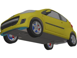 Peugeot 107 3D Model