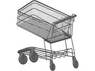 Shopping Trolley 3D Model