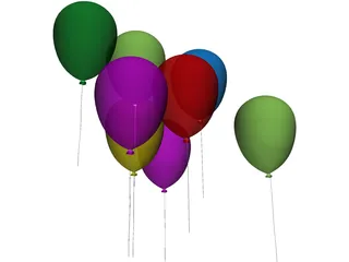 Balloons 3D Model