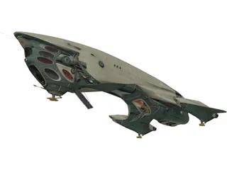 Titan Class II Cargo Ship 3D Model