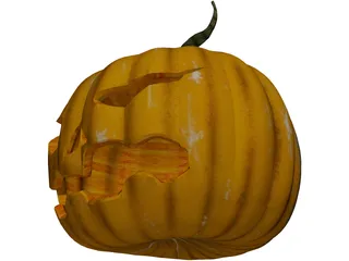 Pumpkin Head Halloween 3D Model