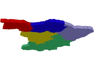 Brazil Map 3D Model