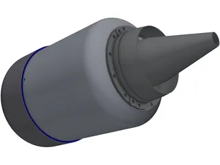 KJ-66 Jet engine 3D Model