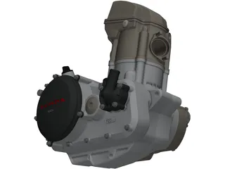 Honda CRF250X Engine 3D Model