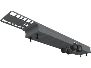Truck Semitrailer 3D Model