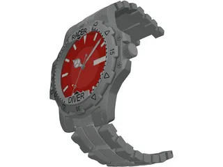 Sport Watch 3D Model