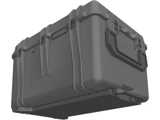 Military Transport Case 30x62x49cm 3D Model