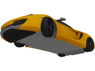 McLaren MP4-12C (2012) 3D Model