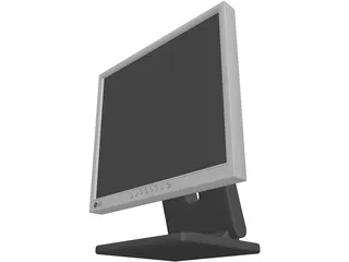 LG LCD Computer Monitor 3D Model