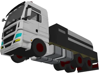 Man TGX 6X2 Bleding (2013) 3D Model