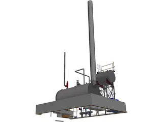 Boiler House Layout 3D Model