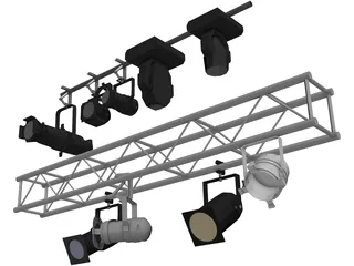 Stage Lights 3D Model
