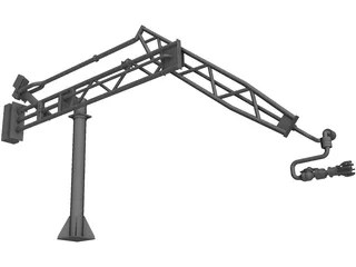 Marine Loading Arm 3D Model