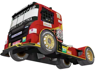 Scania G470 Ticket Car Corinthians Motorsport 3D Model