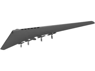 XB-113 Flying Wing 3D Model