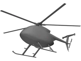 MD-500E 3D Model