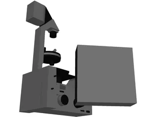 Leica Fluorescence Microscope 3D Model