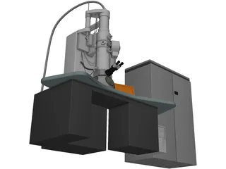 Trasmission Electronic Microscope 3D Model